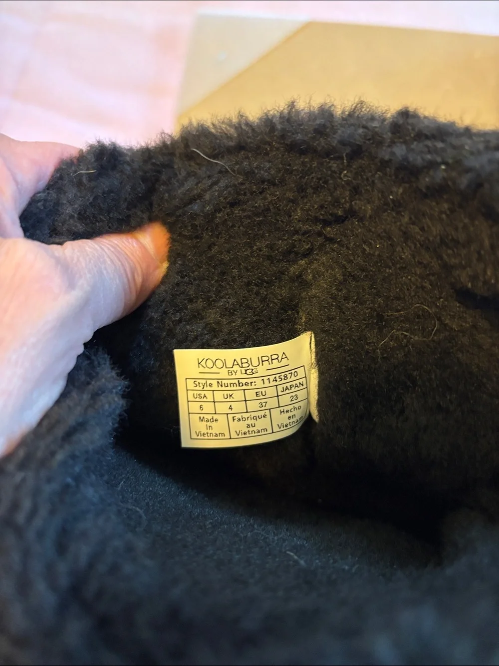 Koolaburra Black Button-Detail Shearling Boot